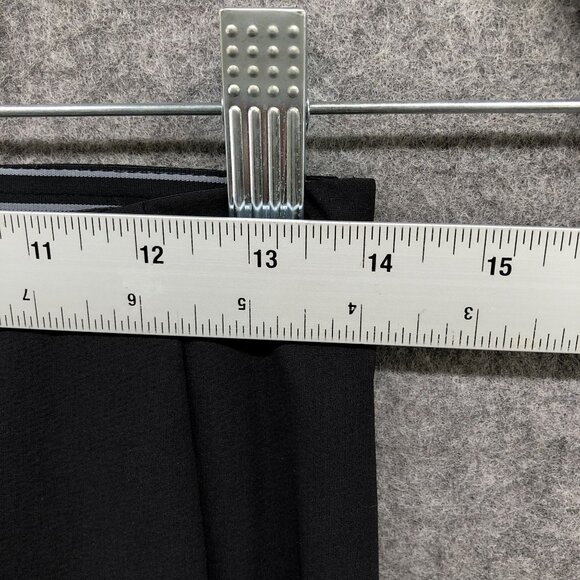 Athleta Black Ankle Pants Womens Size 4 Mid Rise Split Hems Slim Dress Pant - Picture 5 of 9